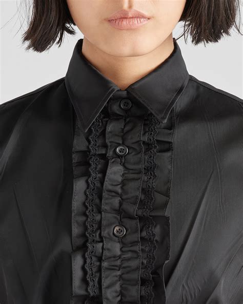 camicia corta prada|Nuova collezione di camicie da donna di Prada su Farfetch.